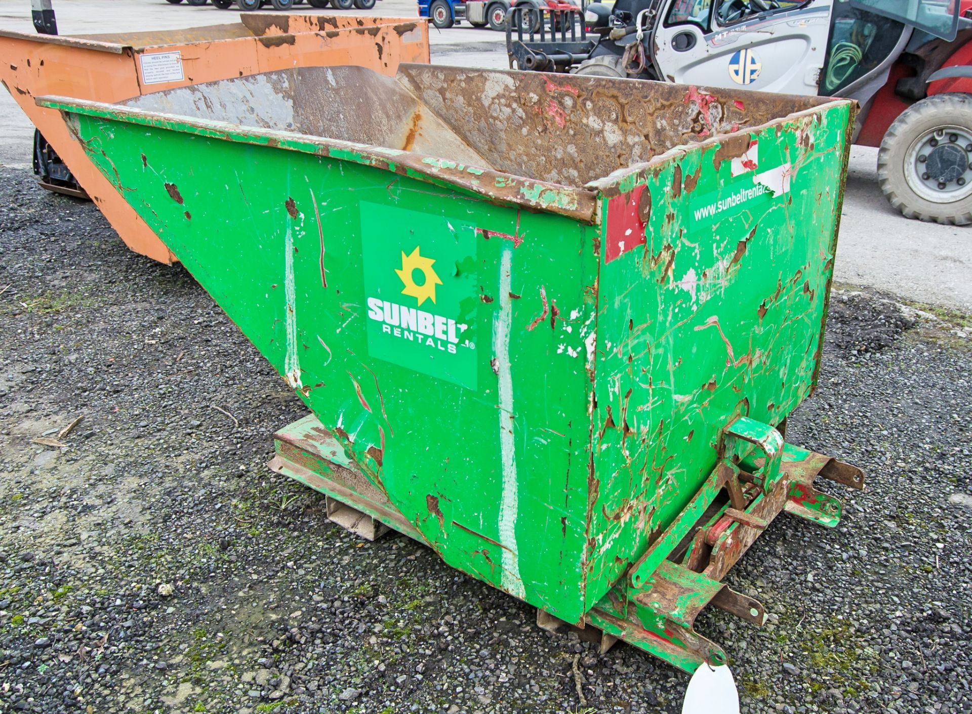 Steel tipping skip A774080 - Image 2 of 2