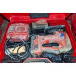 Hilti SJD 6-A22 22v cordless jigsaw c/w 2 batteries, charger and carry case EXP1303