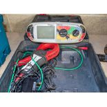 Megger MFT1730 electrical tester c/w clamp, charger and carry case N823389, N660879, N211272