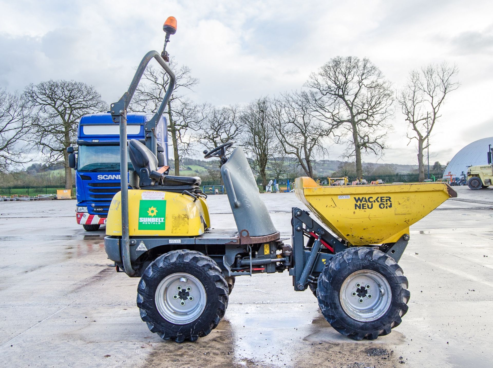 Wacker Neuson 1001 1 tonne hi-tip dumper Year: 2016 S/N: PAL00714 Recorded Hours: 1582 A742199 - Image 8 of 21