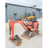 Kubota K008-3 0.8 tonne rubber tracked micro excavator Year: 2014 S/N: H25912 Recorded Hours: 2643
