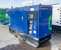 HGI HRD600T 60 kva diesel driven generator Year: 2017 S/N: 70378376 ** Exhaust, battery and rear