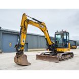 JCB 86C-1 8.5 tonne rubber tracked excavator Year: 2014 S/N: 2249525 Recorded Hours: 7036 blade,