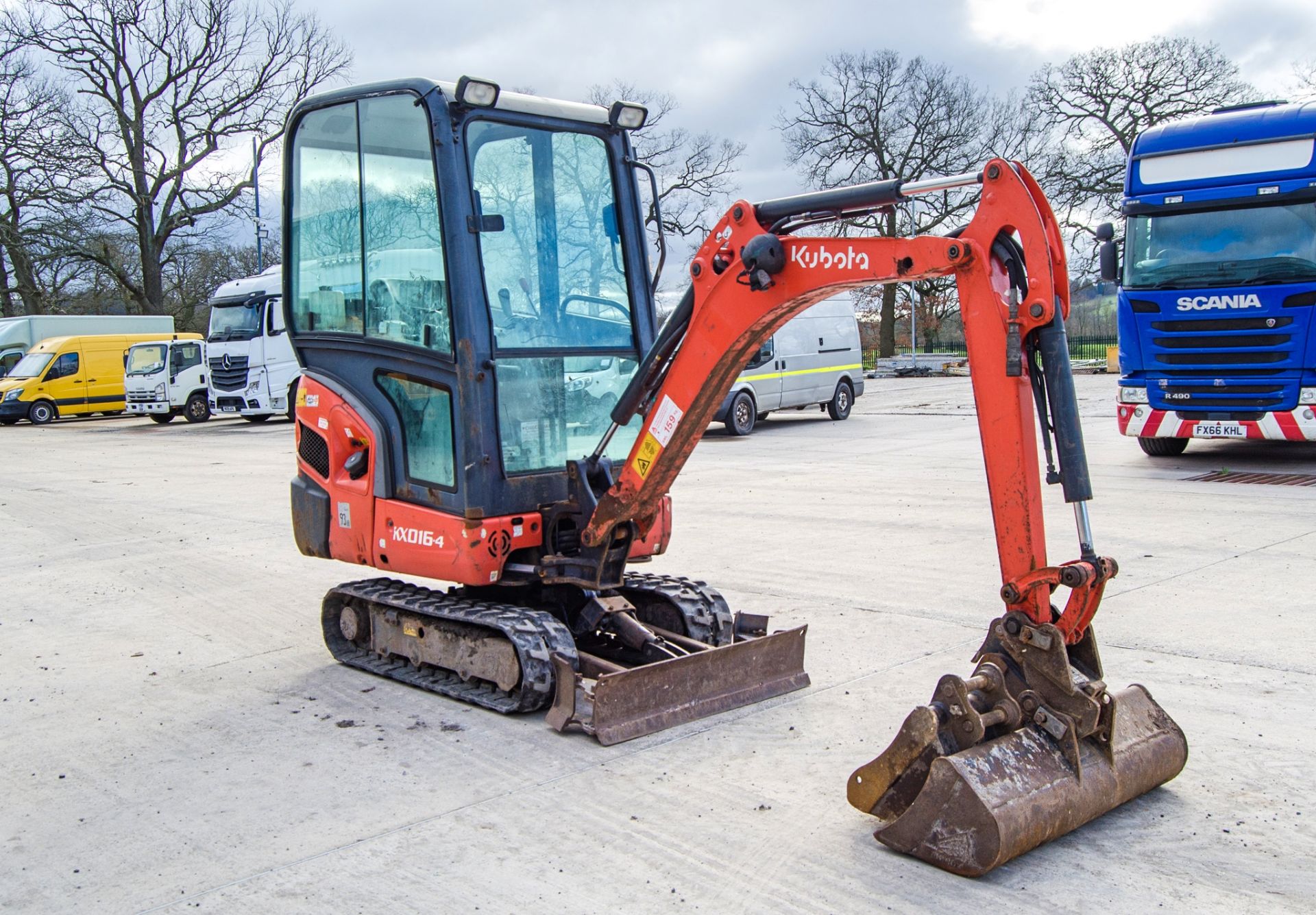 Kubota KX016-4 1.5 tonne rubber tracked excavator Year: 2017 S/N: 61044 Recorded Hours: 2260 - Image 2 of 26