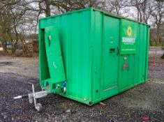 12ft x 8ft steel anti-vandal mobile welfare unit Comprising of: Canteen area, toilet & generator