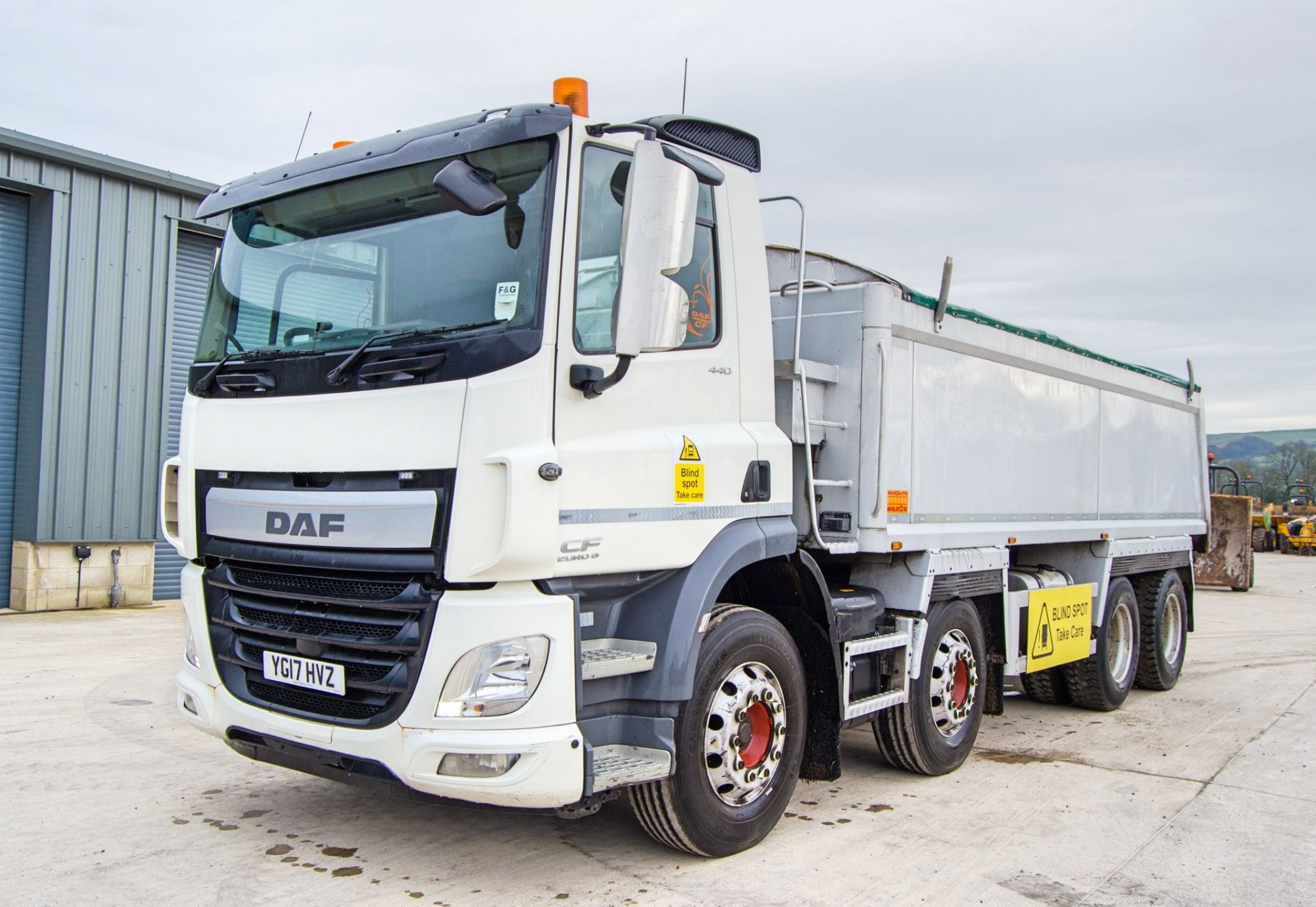 DAF 440 CF Euro 6 8x4 32 tonne tipper lorry Registration Number: YG17 HVZ Date of Registration: 10/