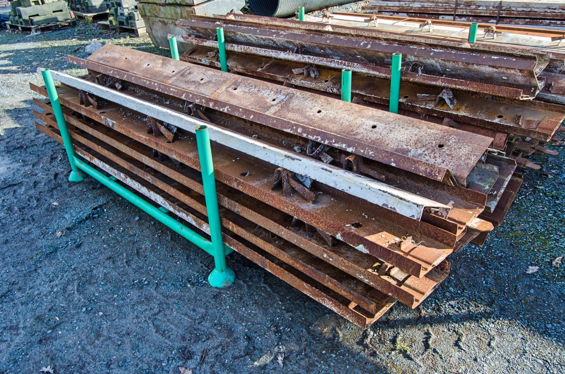 Stillage of 9 inch deep road forms