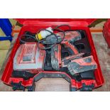 Hilti SIW 22T-A 22v cordless power drill c/w 2 batteries, charger and carry case CIW274