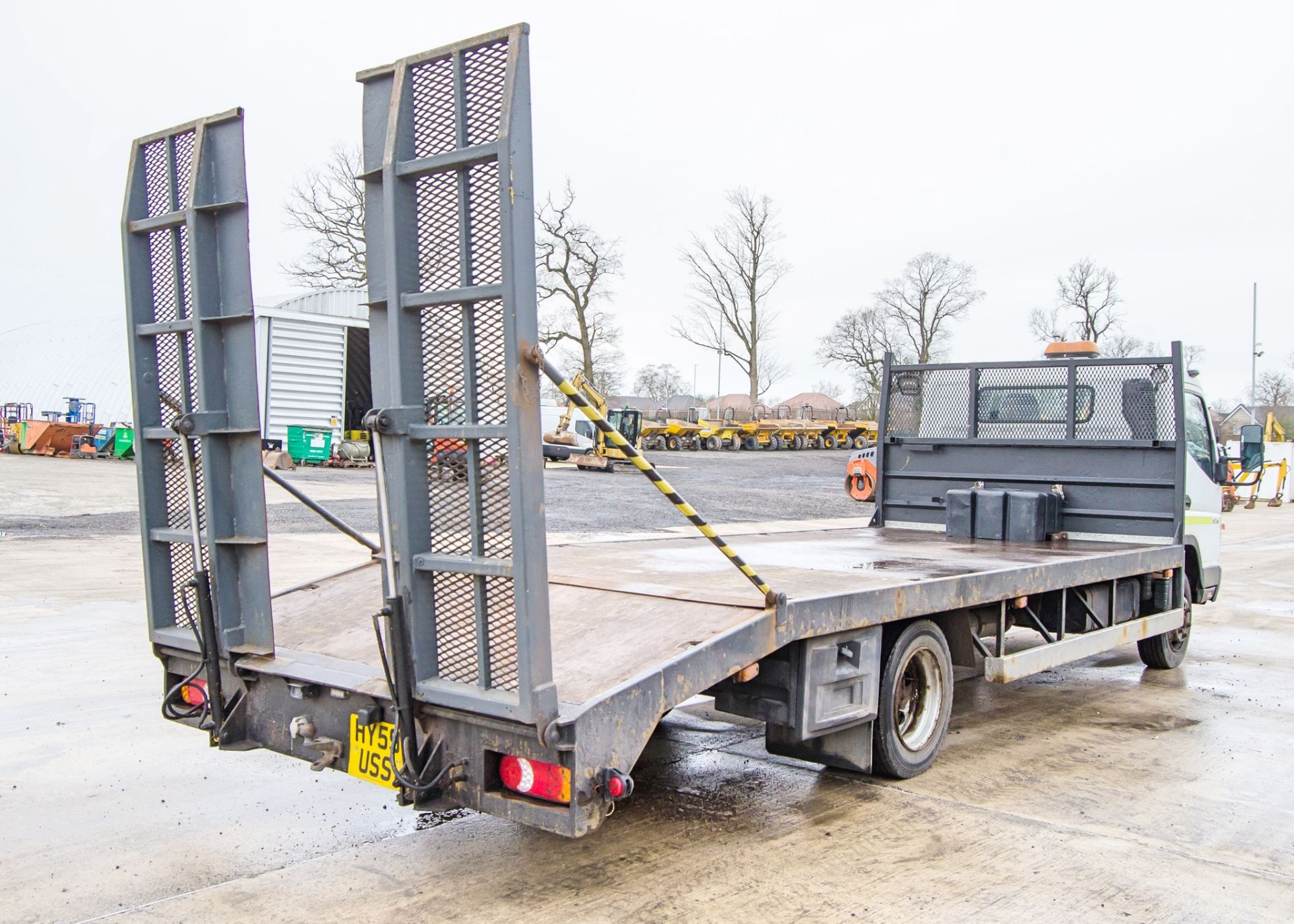 Mitsubishi Fuso Canter 7C18  7.5 tonne beaver tail plant lorry Registration Number: HY59 USS Date of - Image 3 of 28