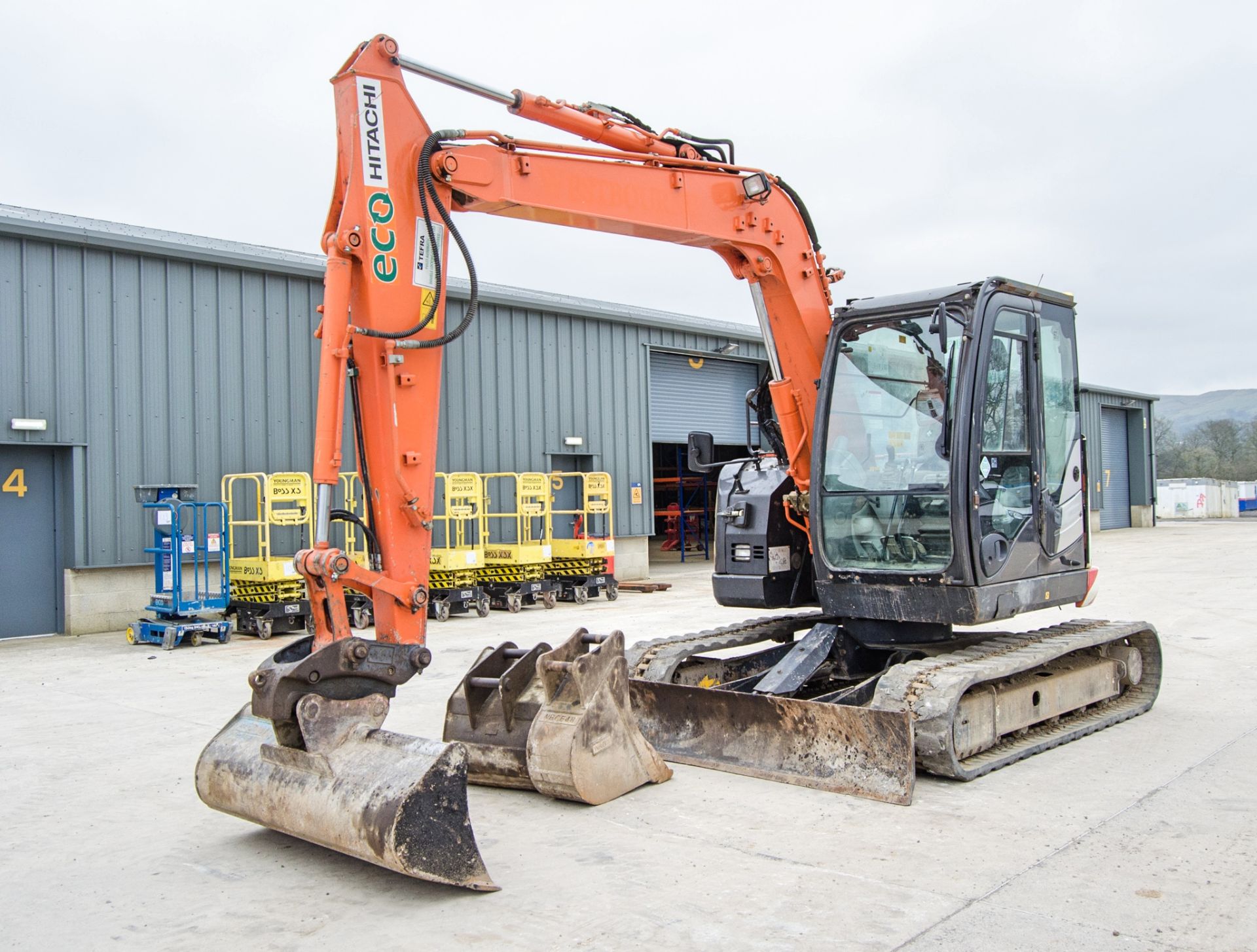 Hitachi ZX85US-5A 8.5 tonne rubber tracked excavator Year: 2017 S/N: 81309 Recorded Hours: 6113