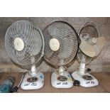 3 - 240v desk fans