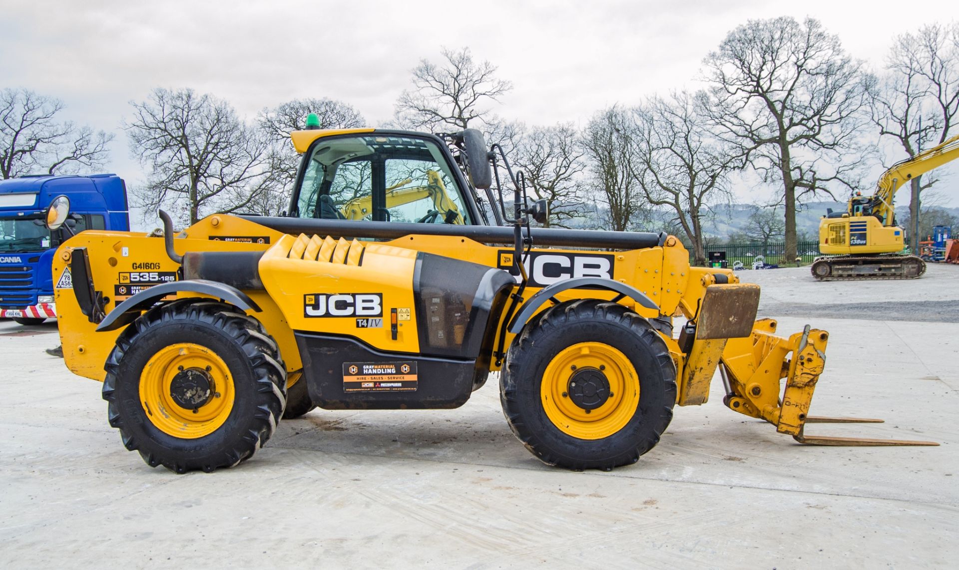 JCB 535-125 T4 IV 12.5 metre telescopic handler Year: 2018 S/N: 2574572 Recorded Hours: 4101 c/w air - Image 8 of 23