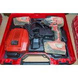 Hilti SIW 22T-A 22v cordless 3/4 inch drive impact gun c/w 2 batteries and carry case ** No