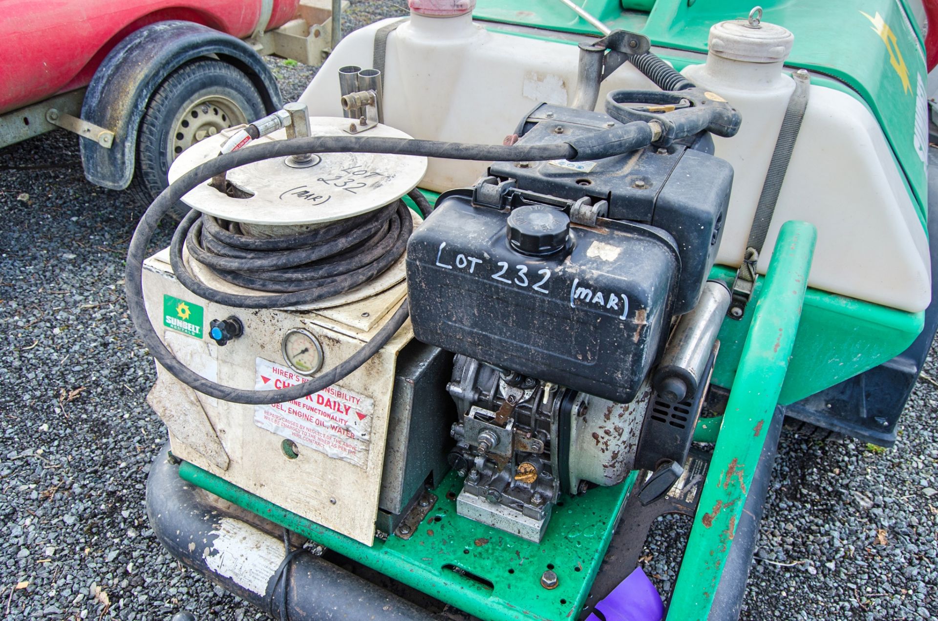 Brendon Bowsers diesel driven fast tow mobile pressure washer bowser c/w lance A728988 - Image 5 of 5