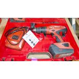 Hilti SFH22-A 22v cordless power drill c/w 2 batteries, charger and carry case AS5918
