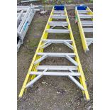 8 tread glass fibre framed step ladder A748096