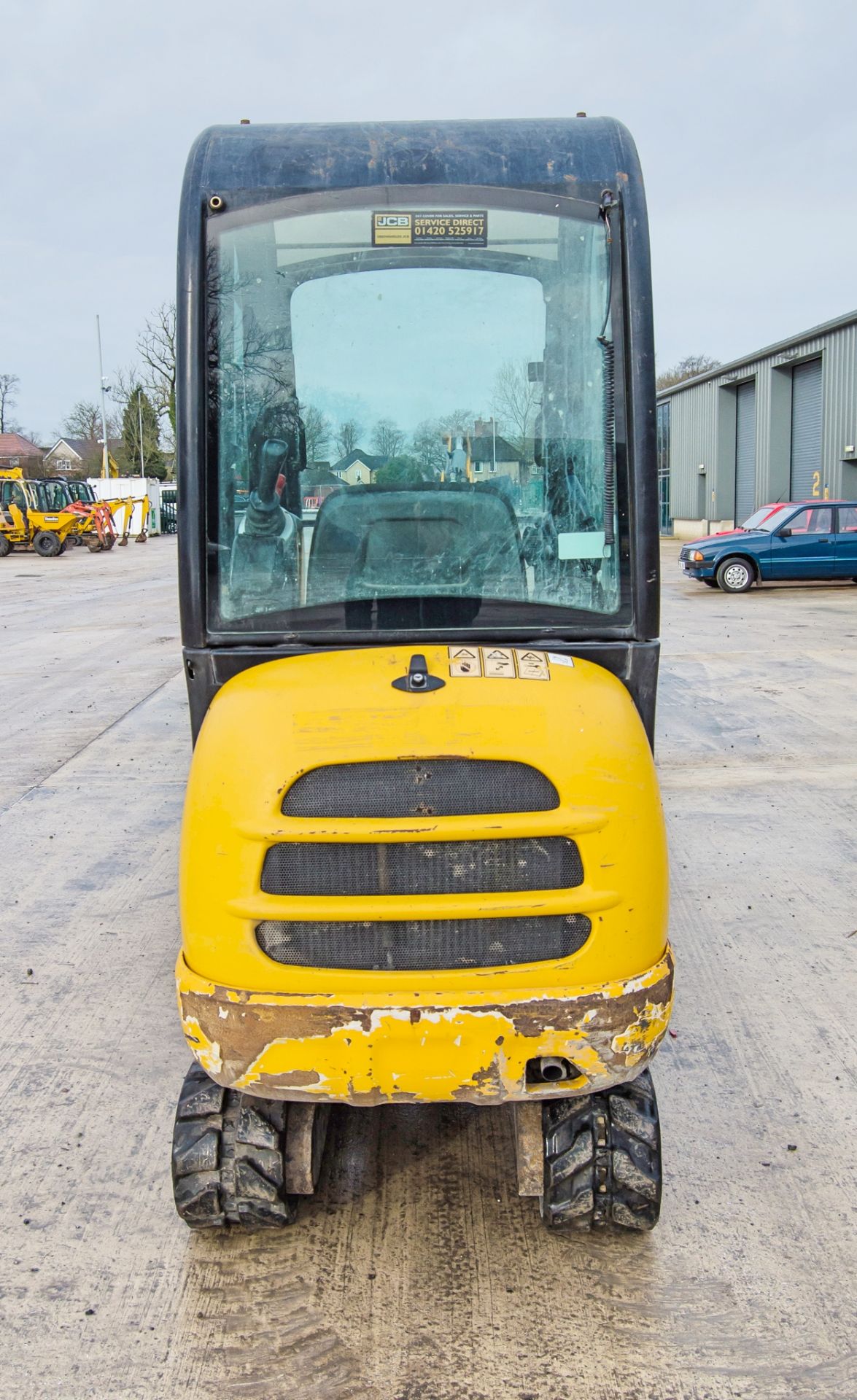 JCB 8016 1.5 tonne rubber tracked mini excavator Year: 2015 S/N: 2071800 Recorded Hours: 2622 blade, - Image 6 of 23