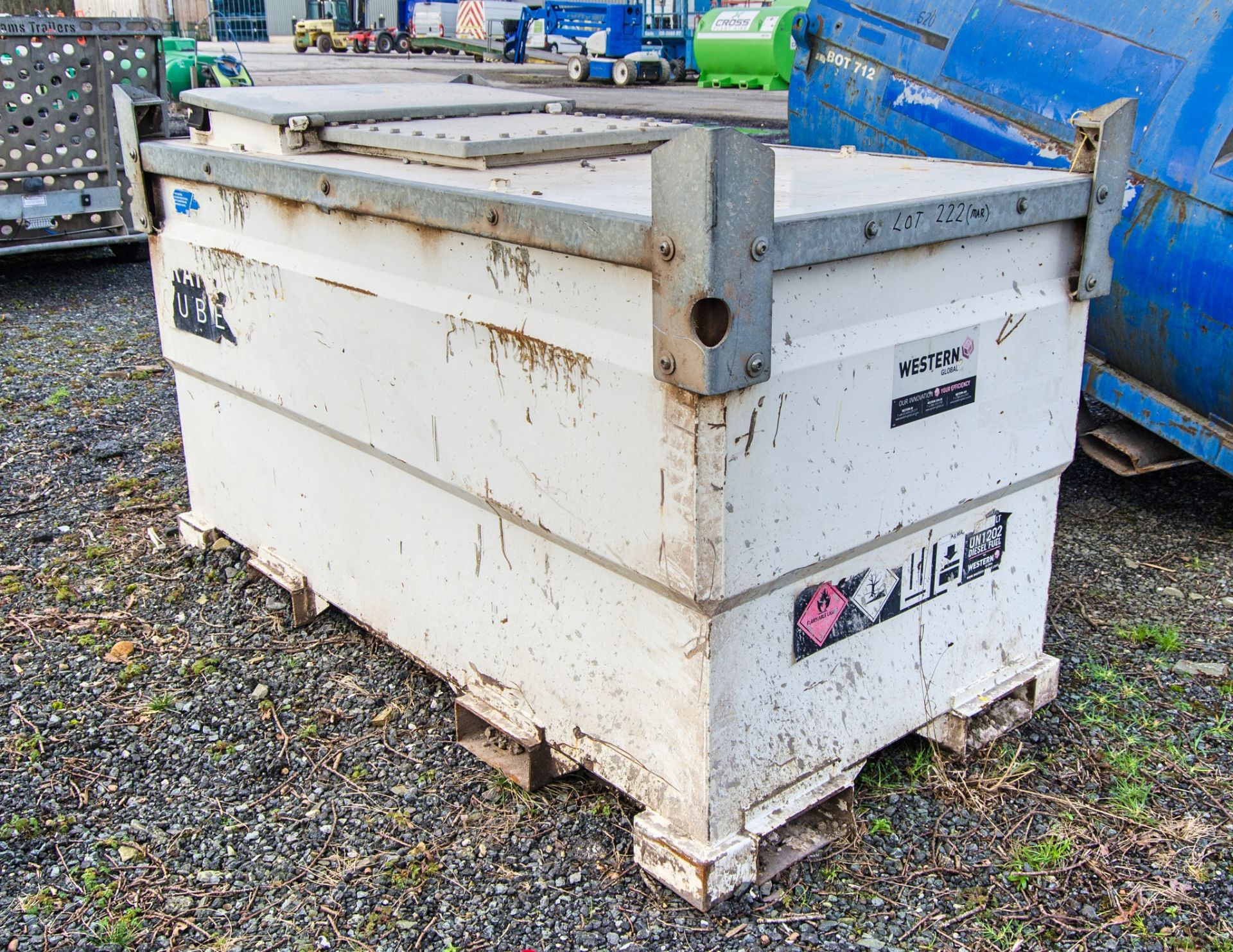 Western Transcube 2000 litre steel bunded fuel bowser ** No delivery pump, hose or nozzle ** - Image 4 of 5