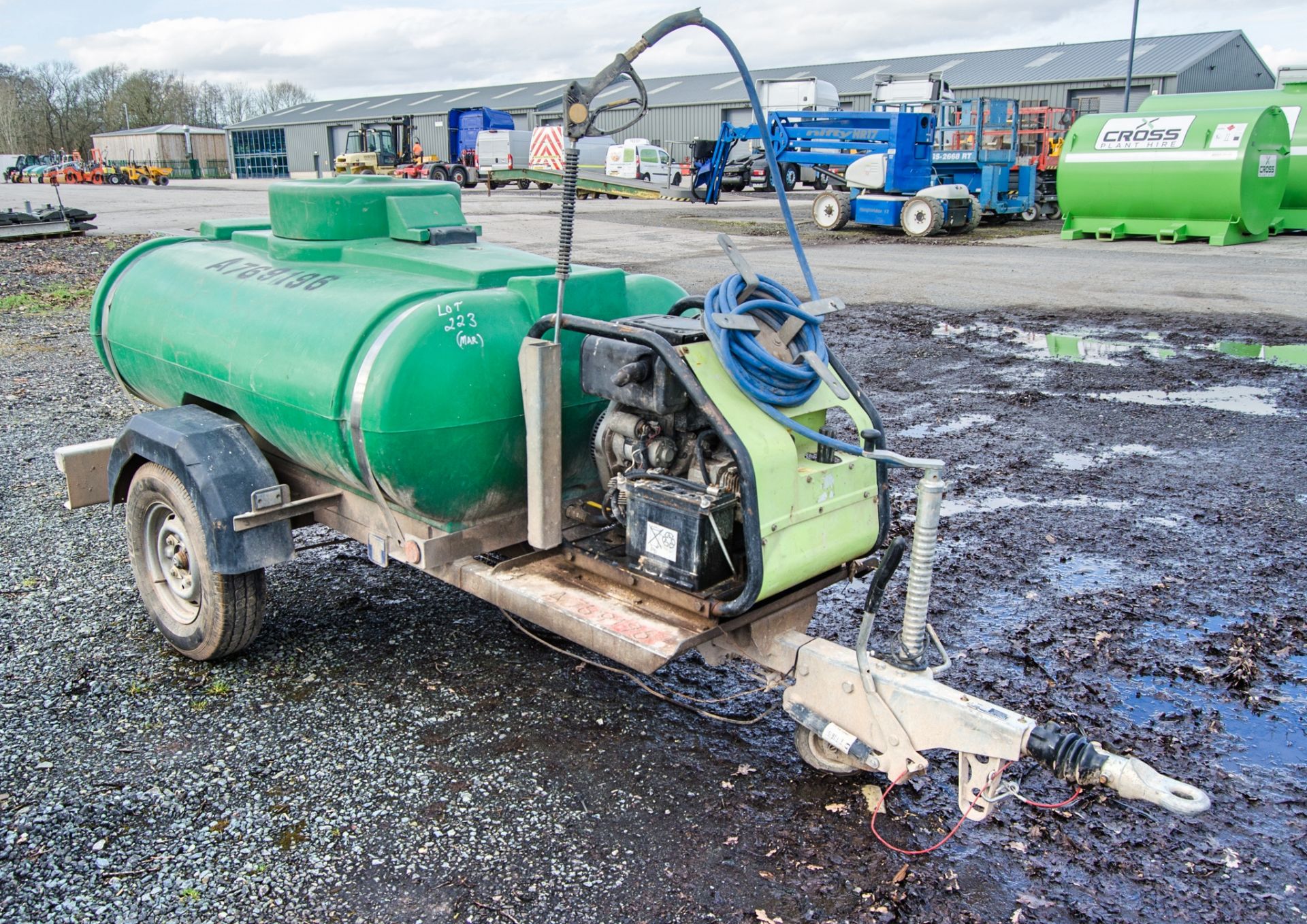 Trailer Engineering diesel driven fast tow mobile pressure washer bowser c/w lance A769196 - Image 2 of 5