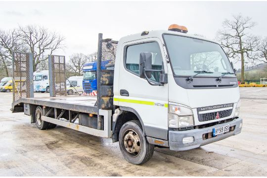 Mitsubishi Fuso Canter 7C18  7.5 tonne beaver tail plant lorry Registration Number: HY59 USS Date of - Image 2 of 28