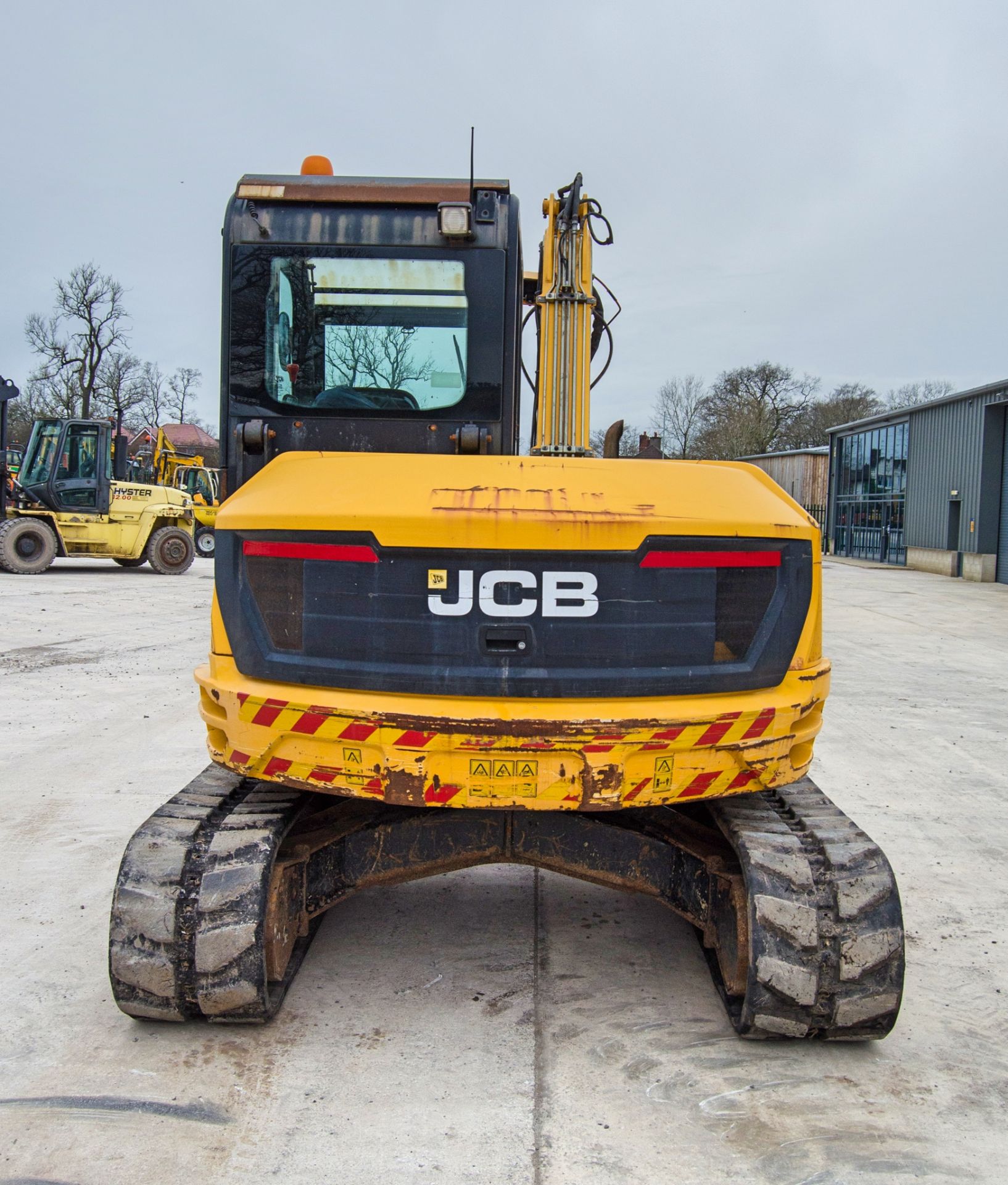 JCB 86C-1 8.5 tonne rubber tracked excavator Year: 2014 S/N: 2249525 Recorded Hours: 7036 blade, - Image 6 of 26