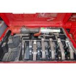 Novopress ACO203XL 18v cordless press fit tool c/w 5 jaws and carry case ** No battery or charger **