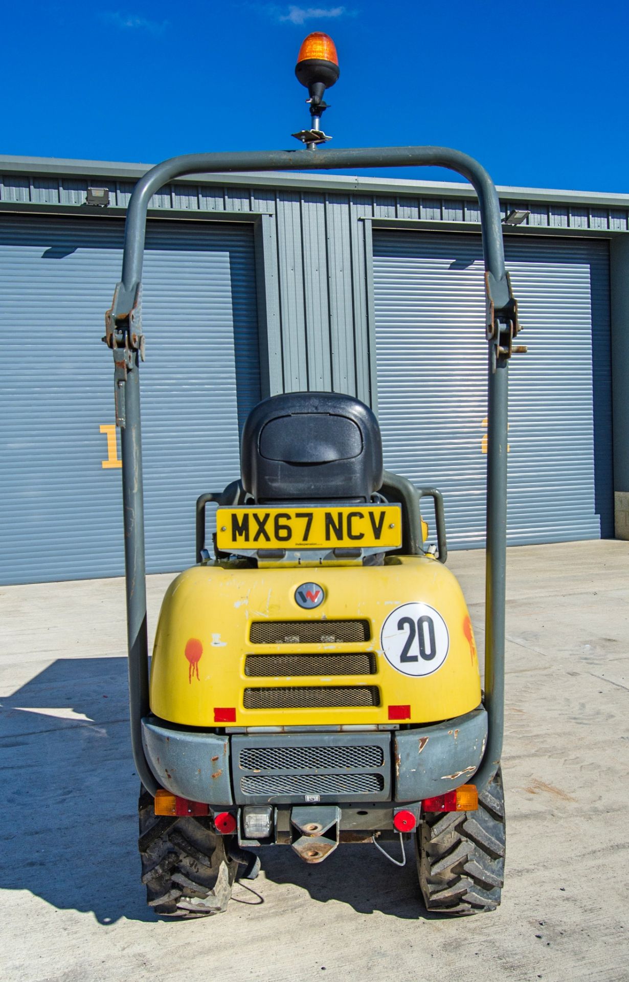 Wacker Neuson 1001 1 tonne hi-tip dumper Year: 2017 S/N: AL00934 Recorded Hours: 1469 c/w V5C - Image 6 of 23