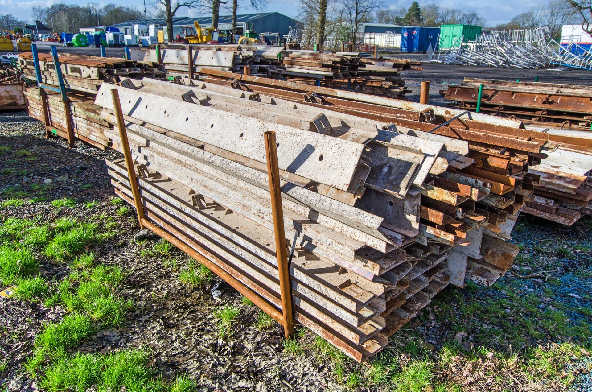 Stillage of road forms (mixed some 4 inch deep and some 8 inch deep) - Image 2 of 2