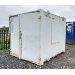 10ft x 8ft steel store site unit c/w keys A512467