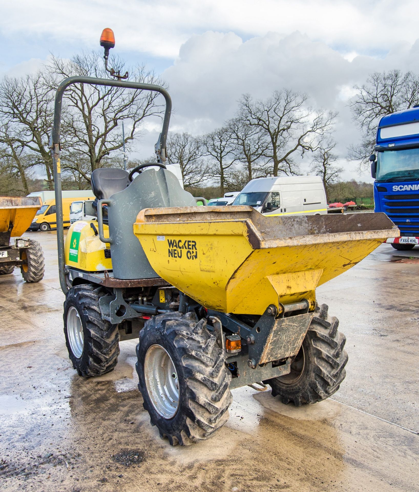 Wacker Neuson 1001 1 tonne hi-tip dumper Year: 2016 S/N: PAL00714 Recorded Hours: 1582 A742199 - Image 2 of 21