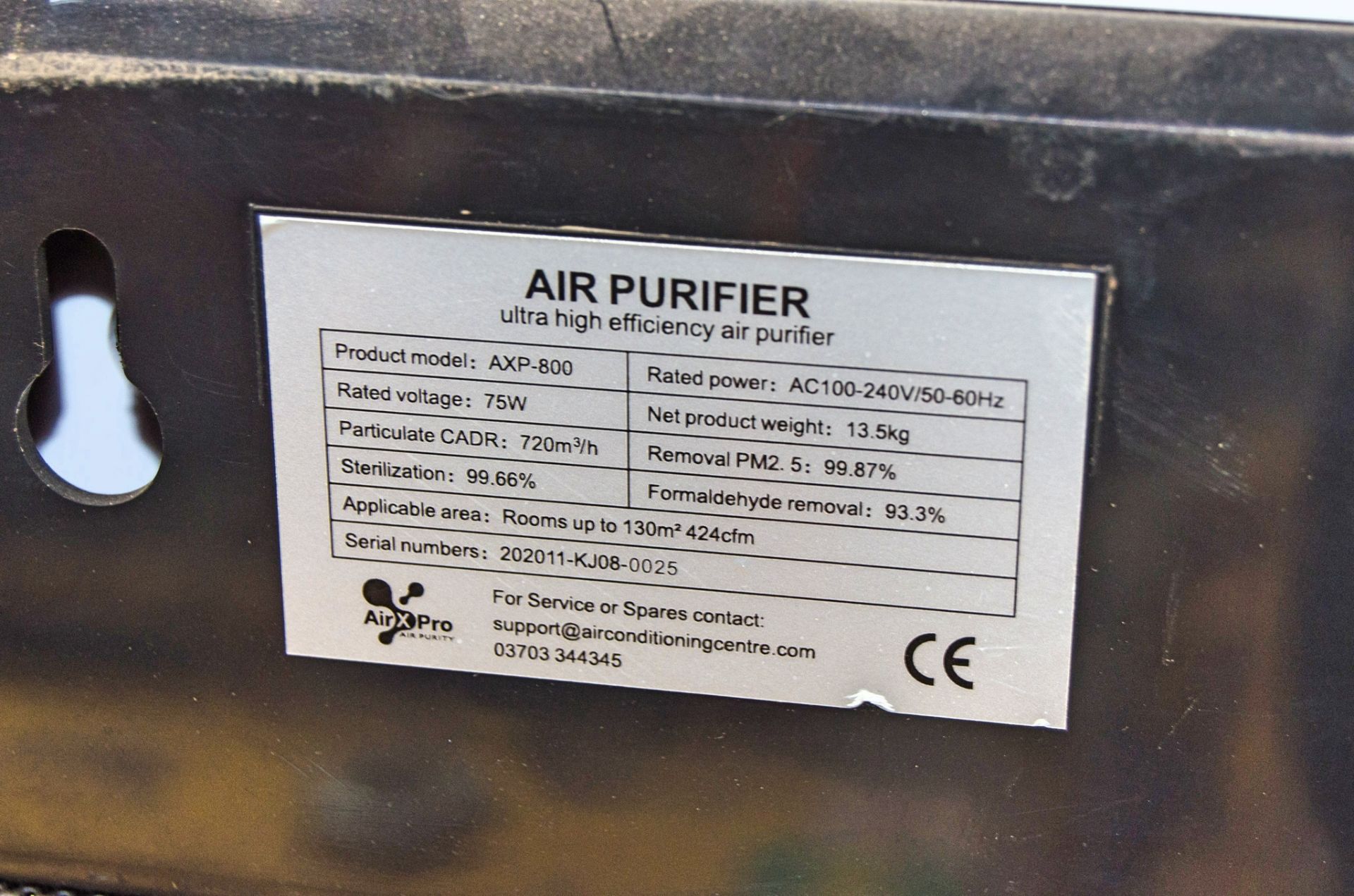 Air X Pro AXP800 240v air purifier A1172276 - Image 2 of 2