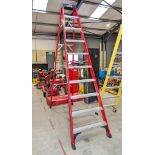 Clow 10 tread glass fibre framed step ladder EXP9380