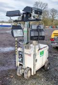 Generac MT-1 diesel driven 4 head halogen lighting tower Recorded hours: 2139 ** Lamp wires