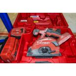 Hilti SCM 22-A 22v cordless circular saw c/w battery, charger and carry case CS304