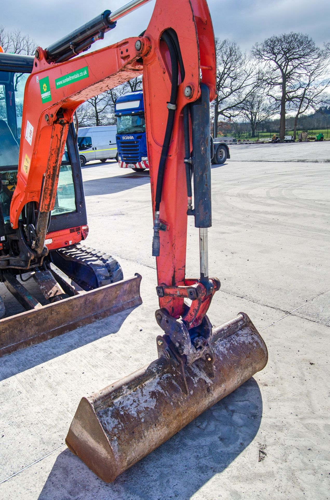 Kubota U27-4 2.7 tonne rubber tracked excavator Year: 2016 S/N: 58736 Recorded Hours: 2733 blade, - Image 15 of 23