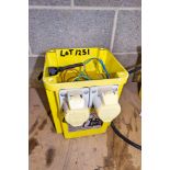 Elite 240v to 110v 3 kva transformer ** Lid missing and power cord cut off ** 21040813