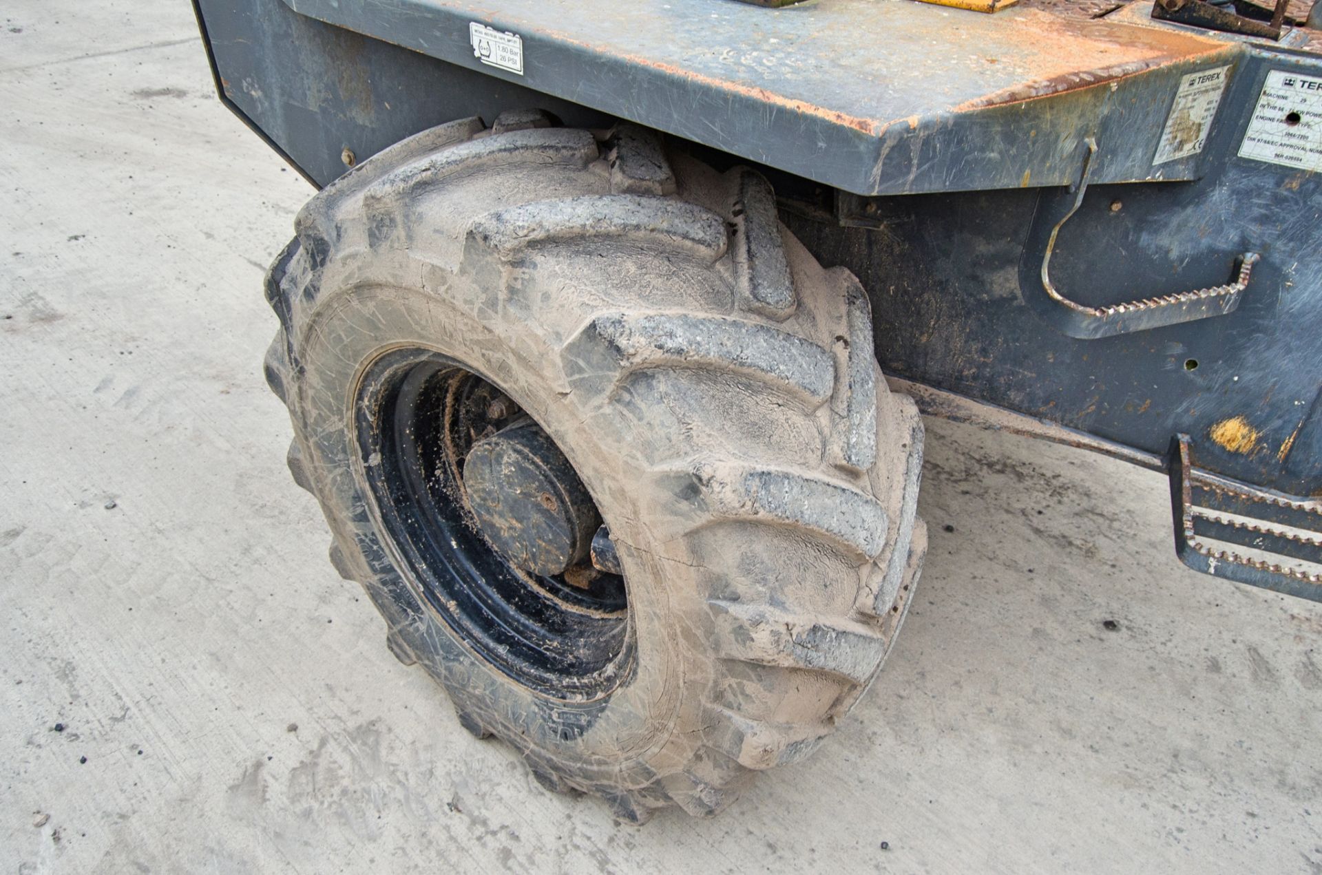 Terex TA6 6 tonne straight skip dumper Year: 2013 S/N: ED1MS3949 Recorded Hours: 2740 c/w V5C - Image 14 of 21