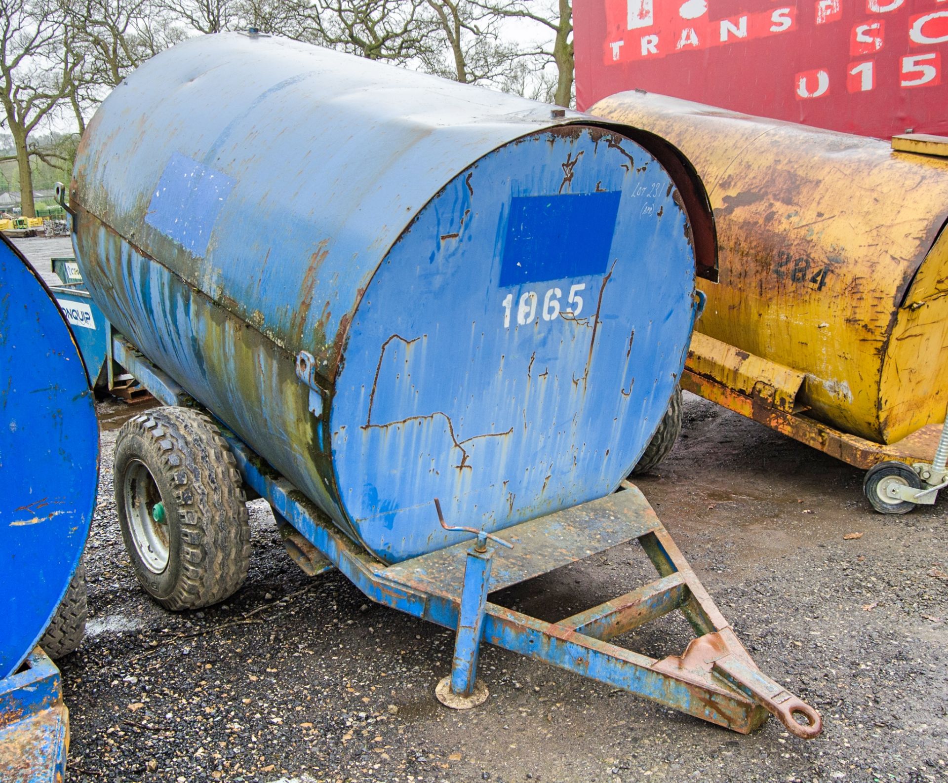 Trailer Engineering 2140 litre site tow bunded fuel bowser c/w manual pump, delivery hose & nozzle - Image 2 of 7