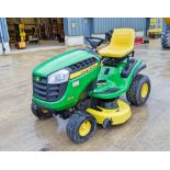 John Deere X125 petrol driven ride on mower Year: 2014 S/N: 100499 Recorded Hours: 41