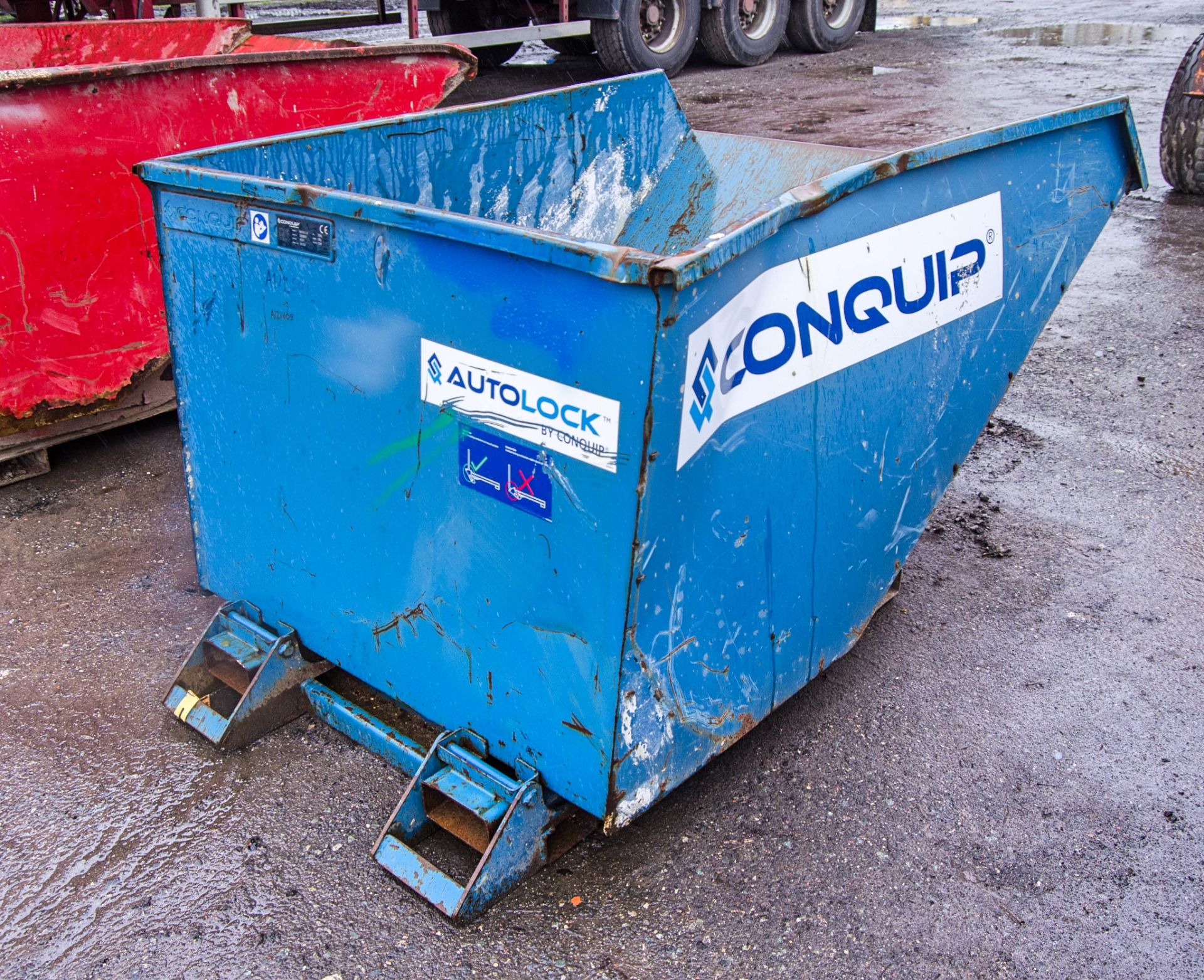 Conquip steel tipping skip A1211609 - Image 2 of 2