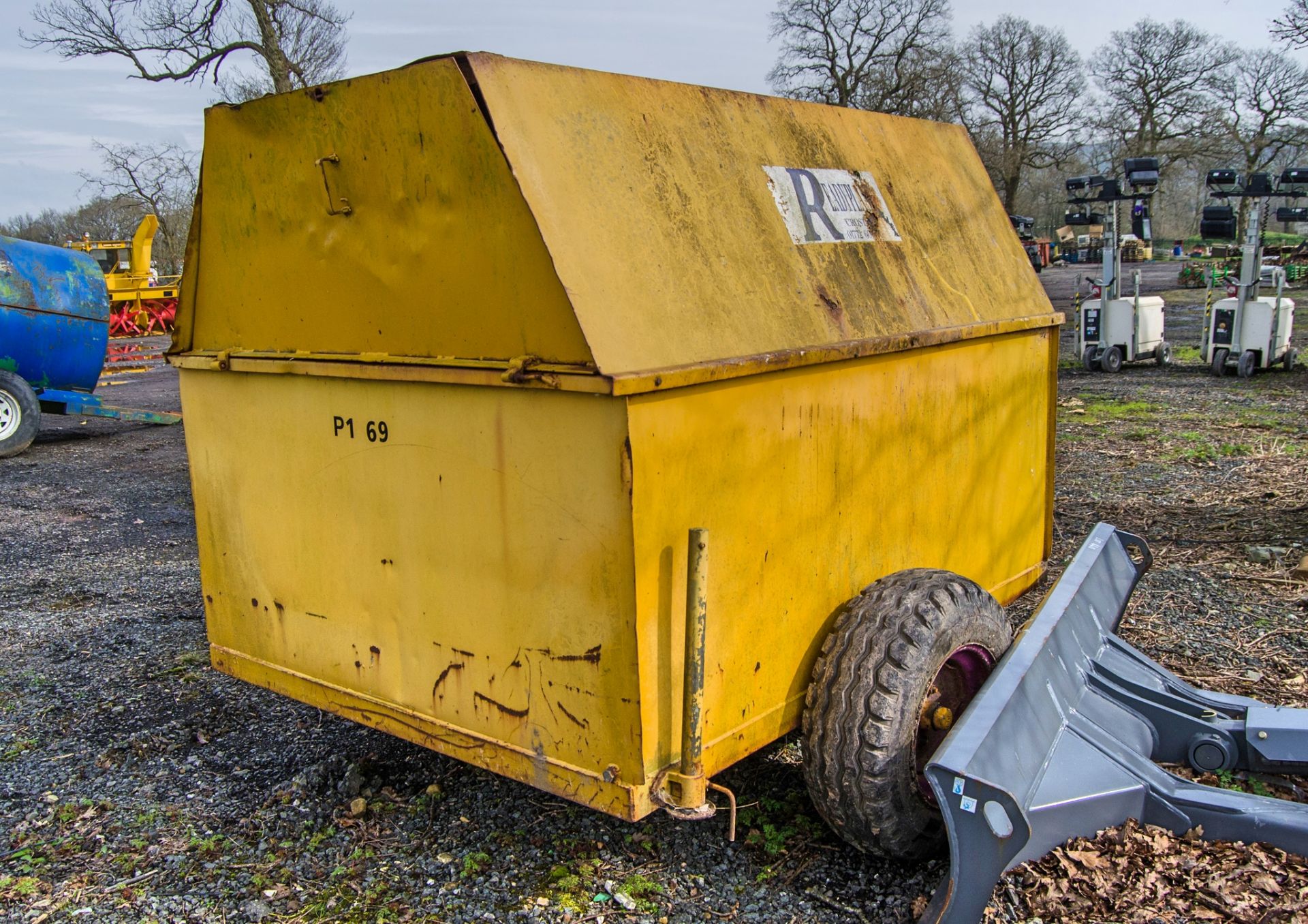 Single axle site tow mobile bunded fuel bowser P169 ** No pump, delivery hose or nozzle ** ** No VAT - Bild 3 aus 5