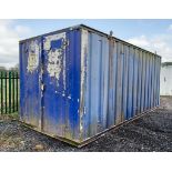 20ft x 8ft steel store site unit ** No keys & locked **