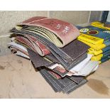 Quantity of various sanding sheets