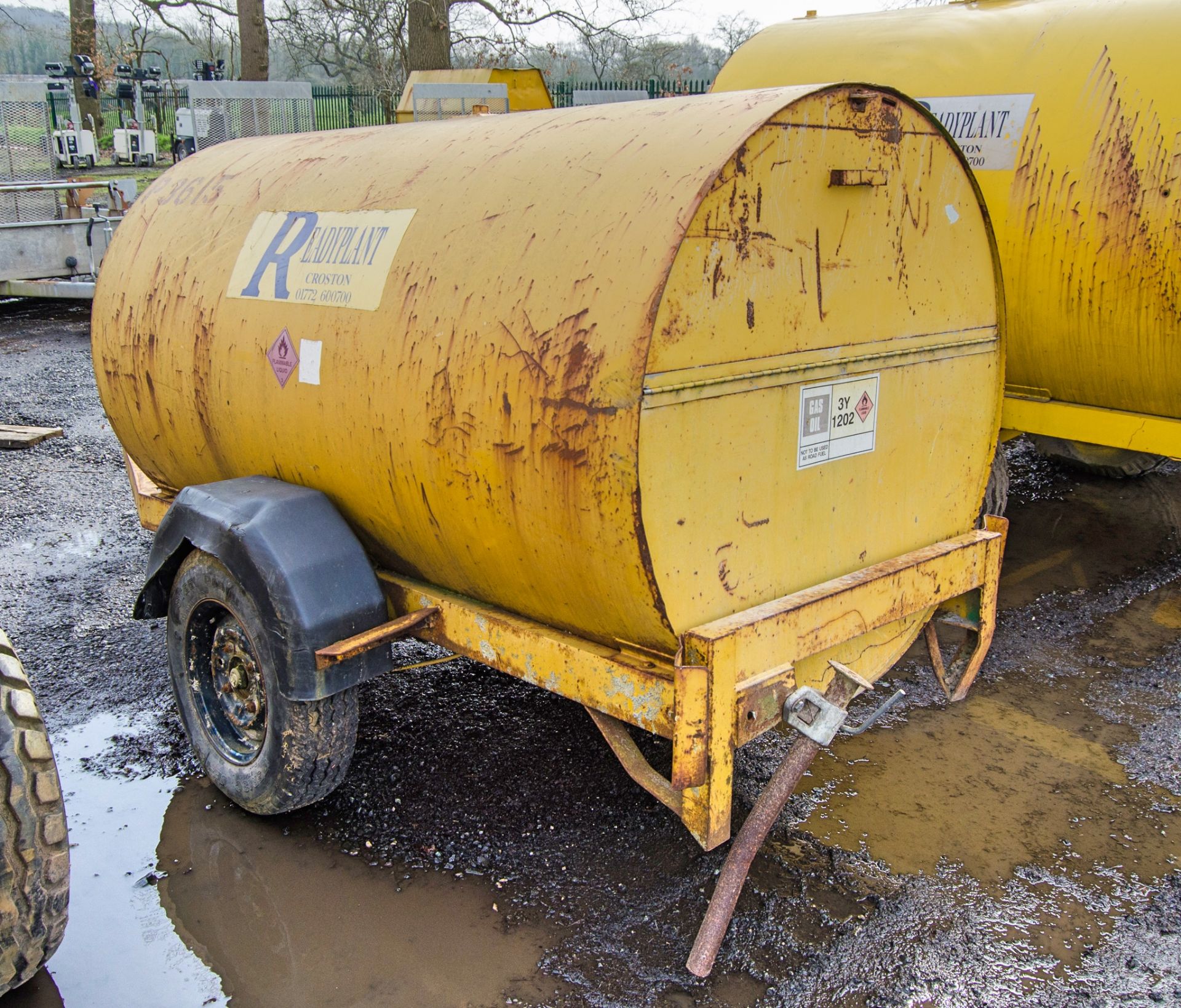 Single axle fast tow mobile bunded fuel bowser c/w petrol pump (parts missing), delivery hose & - Bild 4 aus 5