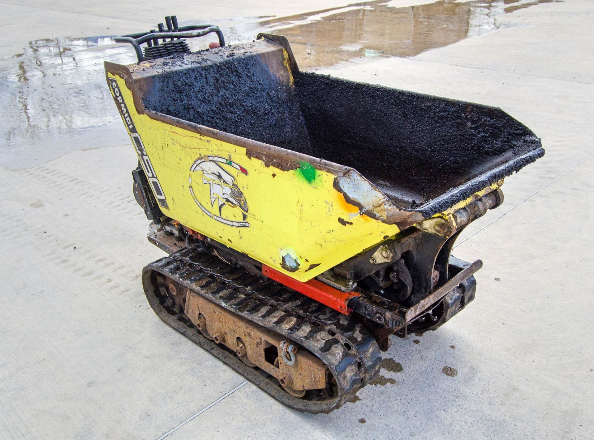 Cormidi C50 500kg petrol driven walk behind rubber tracked hi-tip dumper Year: 2017 S/N: 18821 - Image 2 of 11