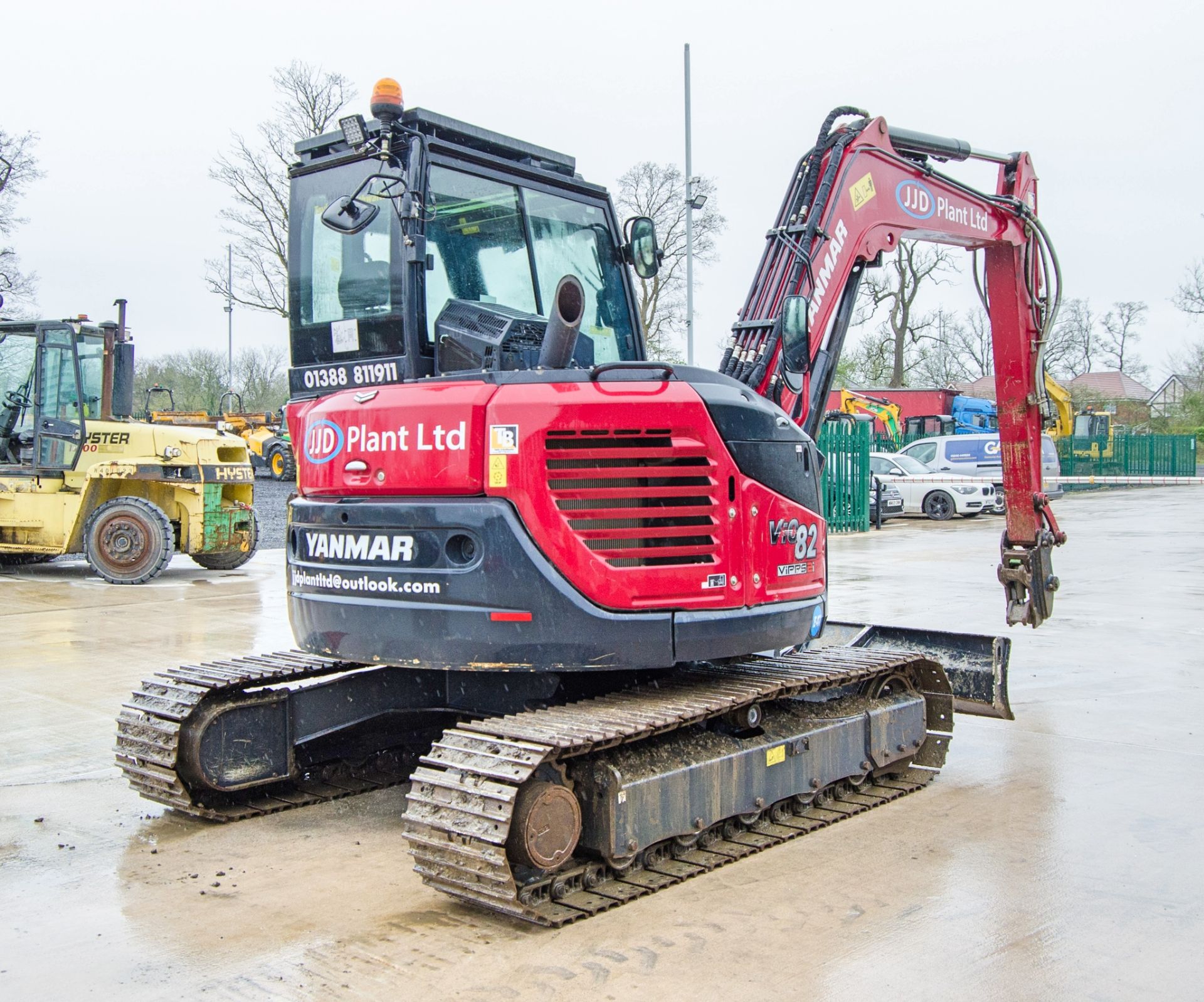 Yanmar VI0 82 VIPPS 2i 8 tonne steel tracked excavator Year: 2022 S/N: J00962 Recorded Hours: 929 - Image 3 of 27