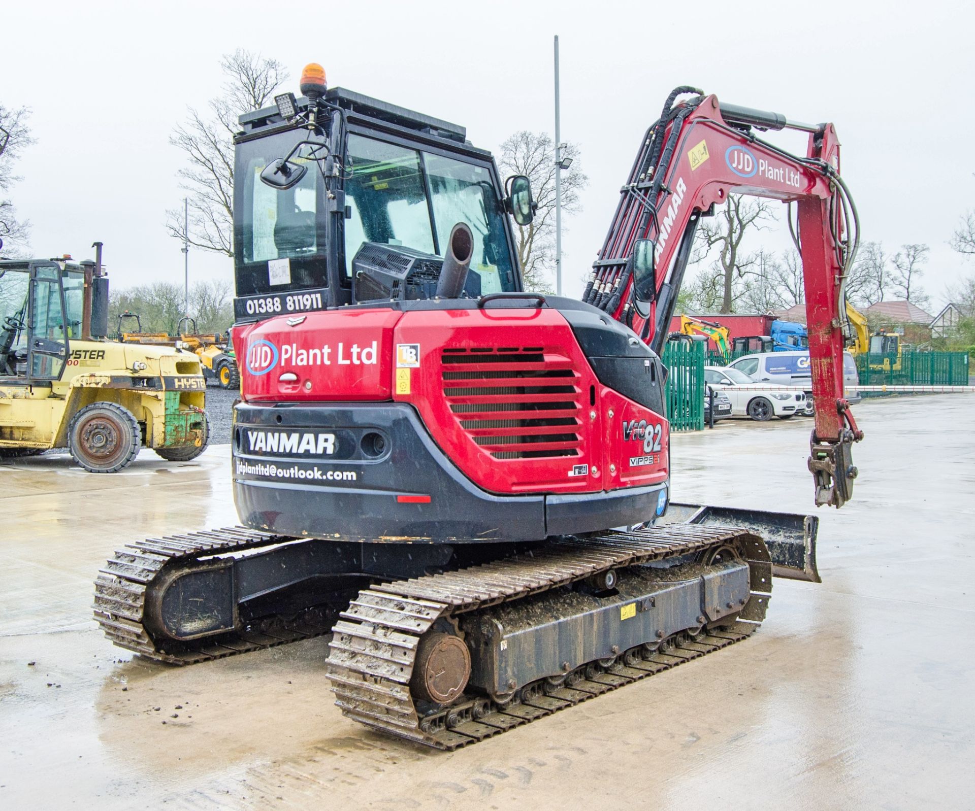 Yanmar VI0 82 VIPPS 2i 8 tonne steel tracked excavator Year: 2022 S/N: J00962 Recorded Hours: 929 - Bild 3 aus 27