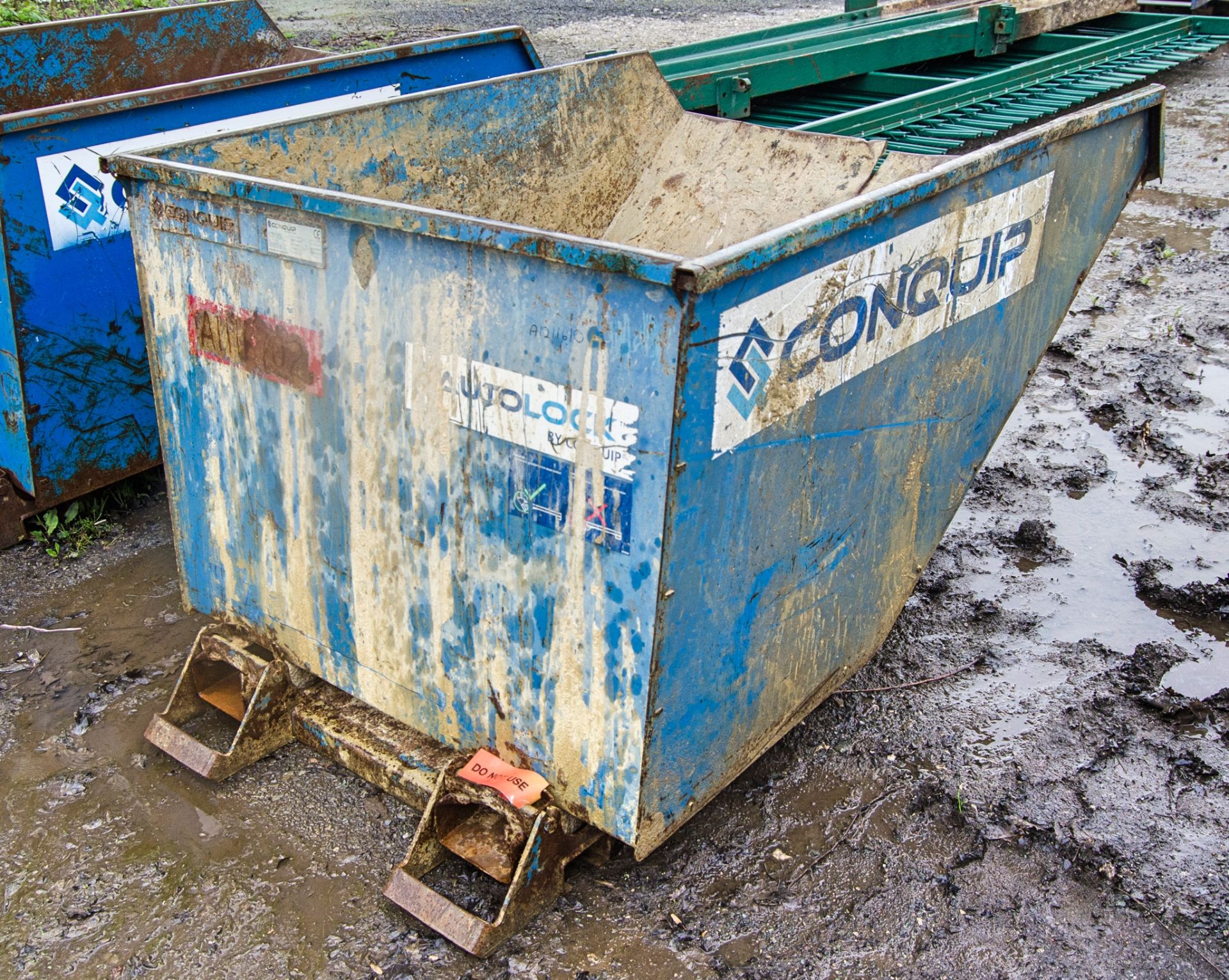 Conquip steel tipping skip A1211610 - Image 2 of 2