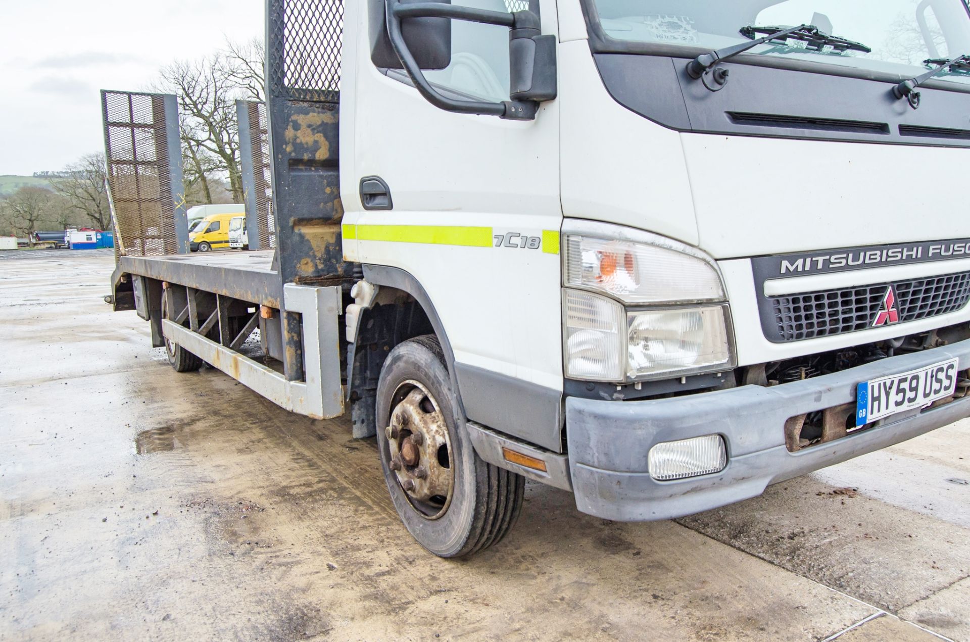 Mitsubishi Fuso Canter 7C18  7.5 tonne beaver tail plant lorry Registration Number: HY59 USS Date of - Image 10 of 28