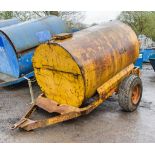 2000 litre site tow bunded fuel bowser c/w manual pump, delivery hose & nozzle 284